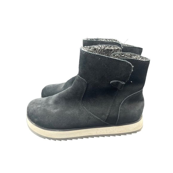 Merrell Womens Juno Bluff Boot Womens 7 Black Suede J001546 Waterproof Snow Flat - Picture 3 of 7